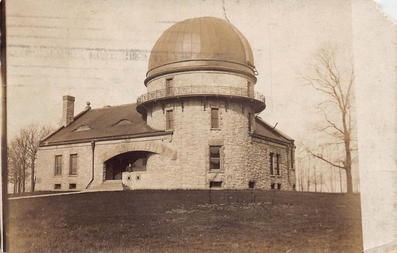 J74/ Chicago Illinois RPPC Postcard c1910 Dearborn Observatory 92