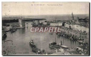 Old Postcard La Rochelle Vue Generale Ships Ports