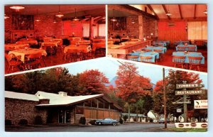 LINCOLN, New Hampshire NH ~ Roadside TIMBER'S RESTAURANT c1960s Postcard