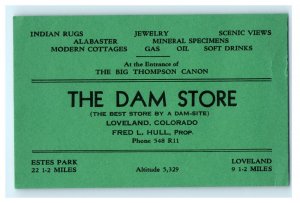 The Dam Store Loveland CO Colorado Advertising Flyer Business Card (H2)