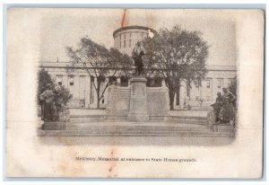 c1905 McKinley Memorial Entrance State House Grounds Columbus Dispatch Postcard