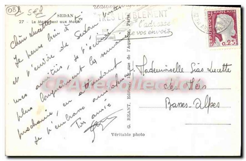 Old Postcard Sedan The War Memorial