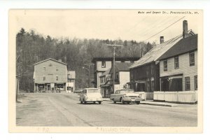 VT - Proctorsville. Main & Depot Streets ca 1957