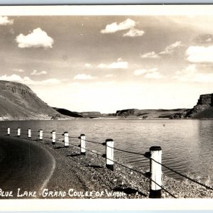 c1940s Washington State RPPC Grand Coulee Blue Lake Ellis 381 Real Photo PC A206