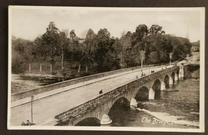 Mint Vintage Ireland The Bridge Fermoy County Cork Real Picture Photo Postcard 