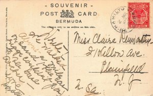 BERMUDA~NATURAL ARCH~1910 POSTMARK-G H BRADLEY PHOTO POSTCARD