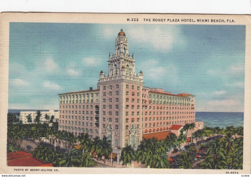 MIAMI BEACH , Florida , 1930-40s , The Roney Plaza Hotel