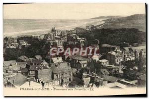 Old Postcard Villers sur Mer Panorama Towards Trouville