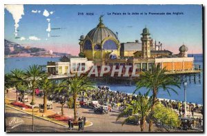 Postcard Old Nice Palais de la Jetee and the Promenade des Anglais