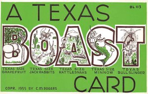 Artist CM Rogers Texans - Comic, Texas TX  