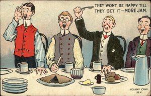 Holiday Camp Isle of Man Comic They Won't Be Happy c1910 Vintage Postcard