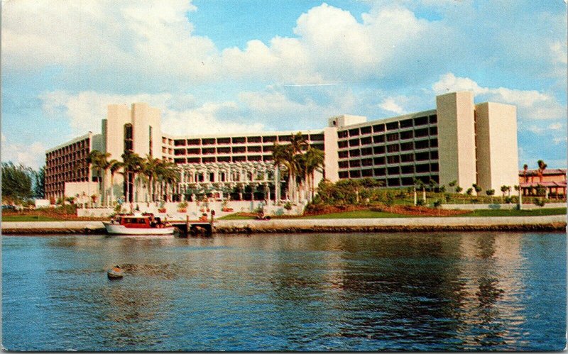 Boca Raton Hotel Club Florida FL Coast Old Boat Postcard VTG UNP Vintage Unused 