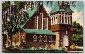 1952 The Church Of The Redeemer Biloxi Mississippi MS Parish Building Postcard