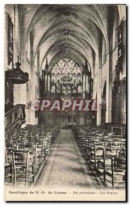 Old Postcard Basilica Nave De Liesse The Main Organs
