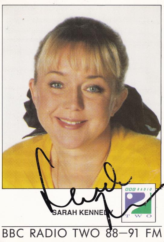 Sarah Kennedy Radio 2 Show Hand Signed Cast Card Photo