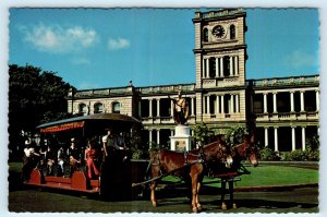 HONOLULU, Hawaii HI ~ Iolani Palace & TROPICAL TROLLEYS c1970s - 4x6 Postcard