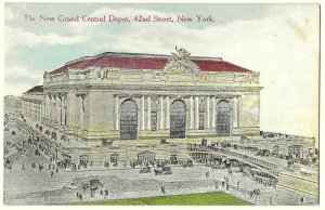The New Grand Central Depot, 42nd Street, New York Unused, Divided Back Postcard