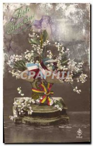 Postcard Old Porte Bonheur Flowers