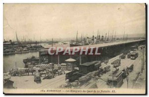 Old Postcard Marseille Hangars Quai de la Joliette