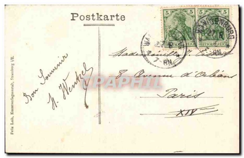 Postcard Old Ruin Nideck