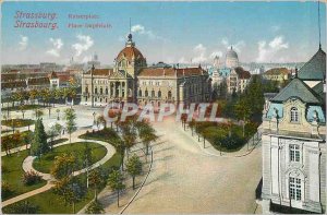 Postcard Old Strasbourg Place Imperiale