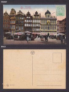 BELGIUM, Postcard, Brussels, La Grand Place