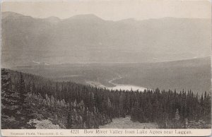 Bow River Valley from Lake Agnes near Laggan Lake Louise Alberta AB Postcard H38