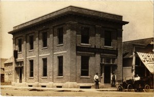 PC CPA US, MINNESOTA, LISMORE, STATE BANK, VINTAGE REAL PHOTO POSTCARD (b6250)