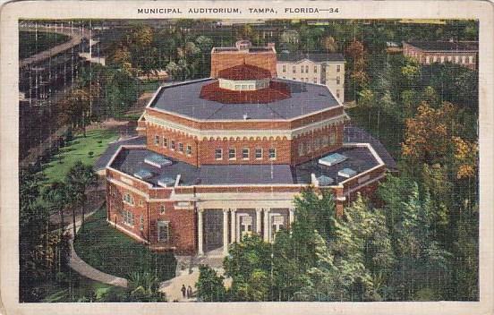 Florida Tampa Municdipal Auditorium 1940