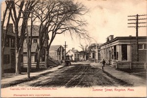 Postcard Summer Street in Kingston, Massachusetts