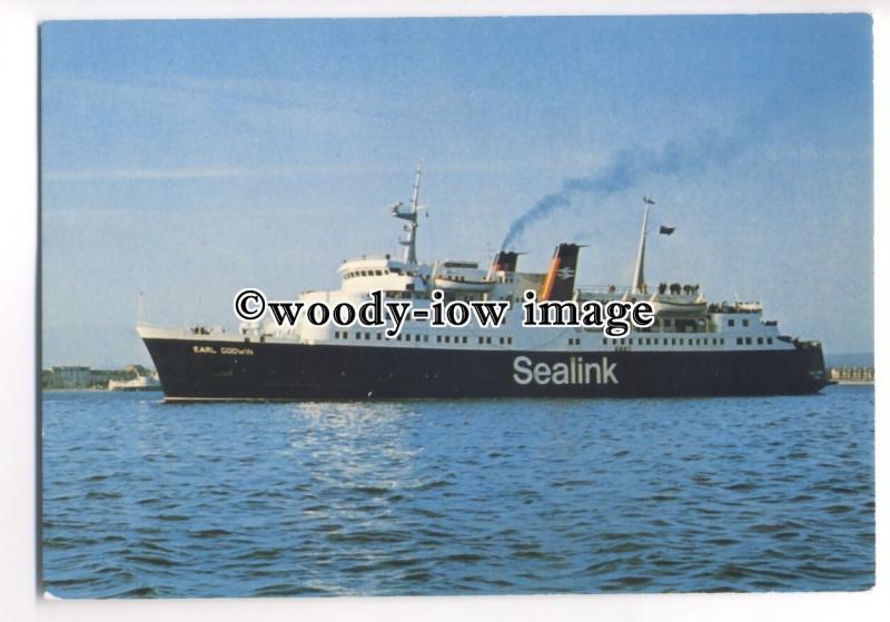FE0385 - Sealink Ferry - Earl Godwin , built 1966 ex Svea Drott - postcard