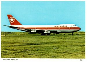 Air Canada Boeing 747 Charles Skilton Airplane Postcard