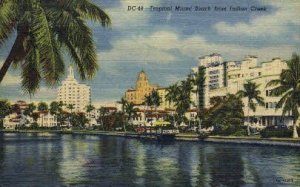 Indian Creek - Miami Beach, Florida FL Postcard