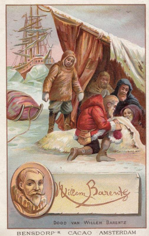 Barendsz Dutch Painter Printed Signed Bendorps Postcard Antique Trade Card