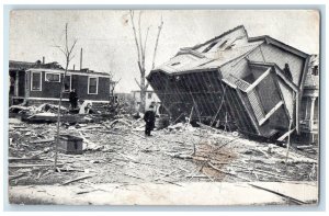 1915 21st Lake Street After Tornado Easter Disaster Omaha Nebraska NE Postcard