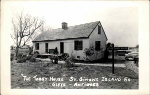 St. Saint Simons Island Georgia GA The Tabby House Real Photo Postcard