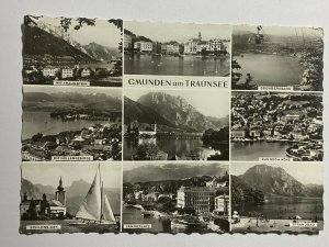 UNUSED AUSTRIA MULTI VIEW VINTAGE POSTCARD - GMUNDEN AM TRAUNSEE   (KK3368) 