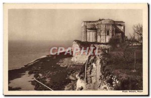 Old Postcard Talmont Royan near L & # 39eglise Apse and ramparts