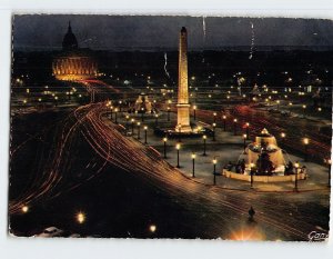 Postcard La Place de la Concorde, Paris, France