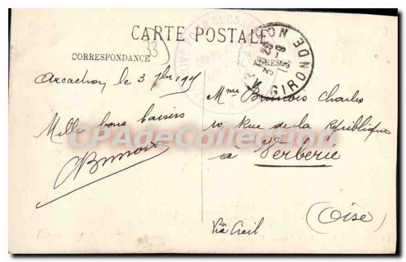 Postcard Old New Arcachon Promenade