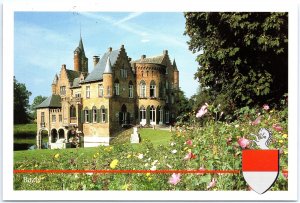 VINTAGE CONTINENTAL SIZE POSTCARD WISSEKERKE CASTLE BAZEL EAST FLANDERS BELGIUM