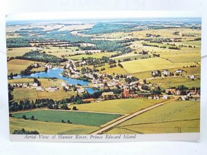 Aerial View of Hunter River Prince Edward Island Canada Vintage Postcard 1974