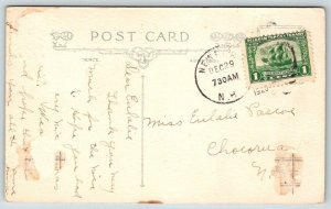 Vintage Xmas Christmas Postcard - Newport NH Cancel 1920