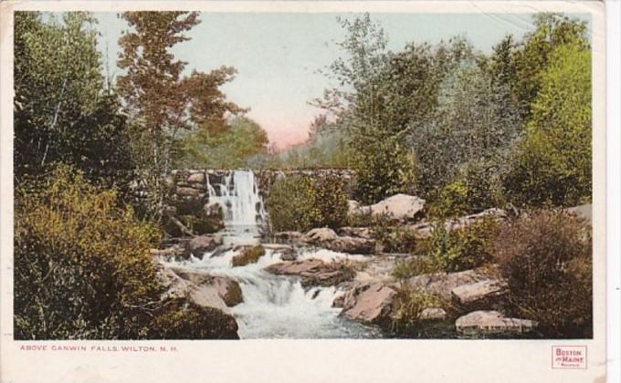 New Hampshire Wilton View Above Canwin Falls