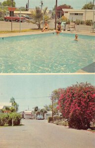 Anaheim California Orange Grove Mobile Village Swimming Pool Postcard AA47319