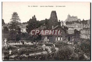 Postcard Le Mans Old Botanical Garden A beautiful corner