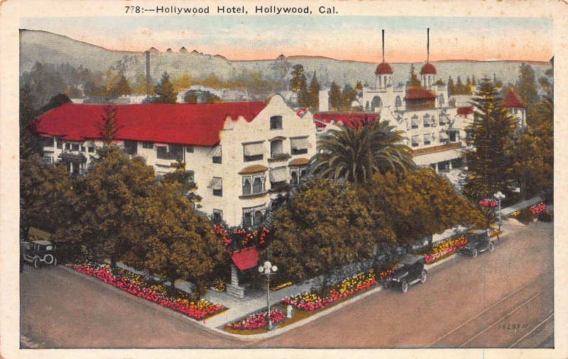 Hollywood Hotel, Hollywood, California, Early Postcard, Unused