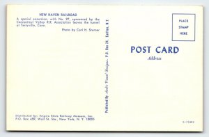 Railroad Postcard Train Railway Locomotive 97 Terryville Conn Tunnel Chrome