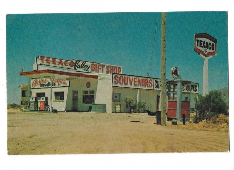 Texaco Gas Service Station Bell Telephone Booth Gift Shop Congress Arizona