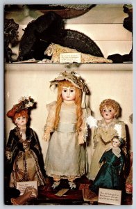 Dolls~Indianapolis IN~Harrison Doll Collection W/ Bru & Jumeau~Vintage Postcard